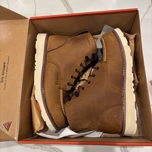 BRUNT Brown Leather Work Boots